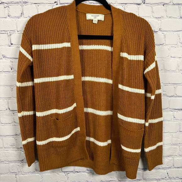 No Comment Girls Other - No Comment Girls' Stripe Cardigan With Pockets